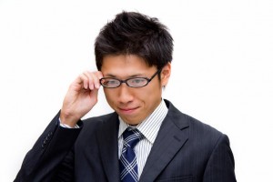 めがね面接官
