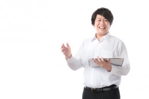 バインダー男性