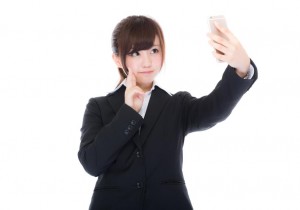自撮りスマホ